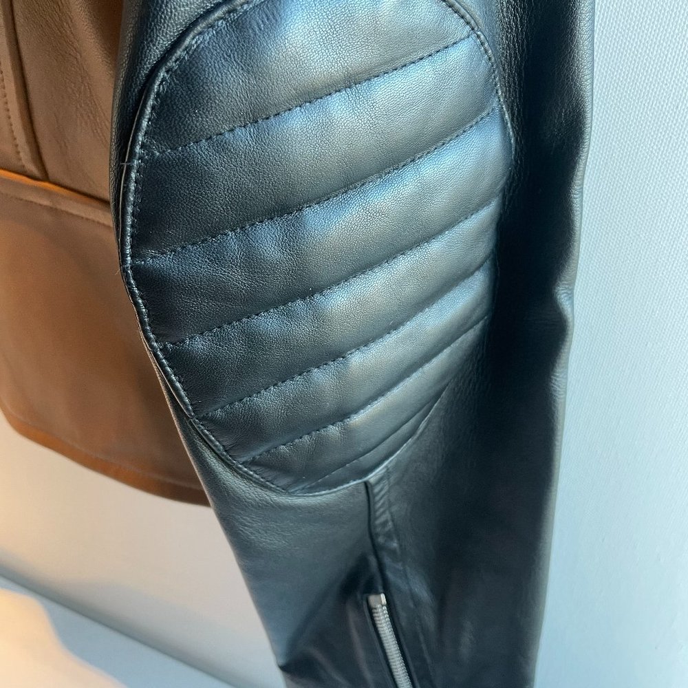 Alexander Wang Leather Two-tone Jacket - Picture 12 of 16